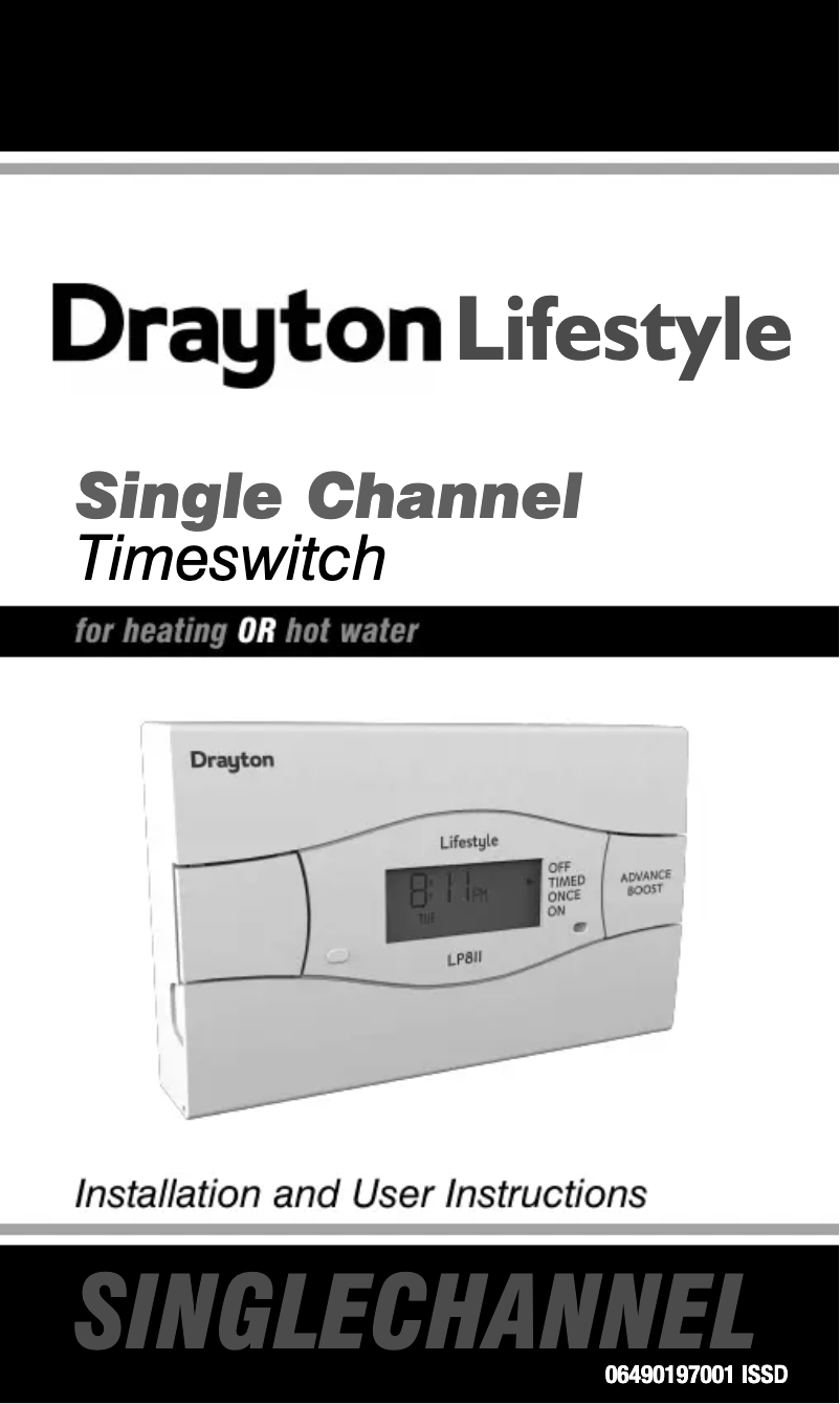 Page 1 de la notice Manuel utilisateur Drayton Lifestyle LP811