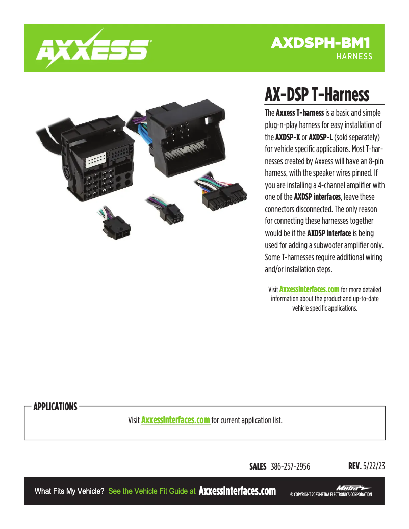 Página 1 del manual Ficha técnica AXESS AXDSPH-BM1