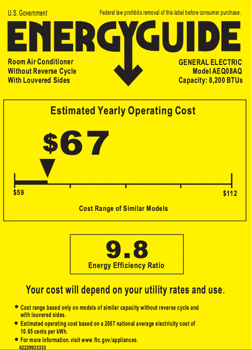 Image de la première page du manuel de l'appareil AEQ08AQ