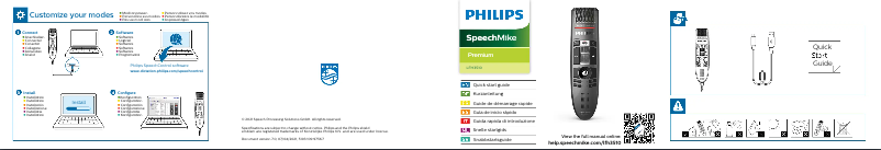Page 1 de la notice Manuel utilisateur Philips SpeechMike Premium LFH3510