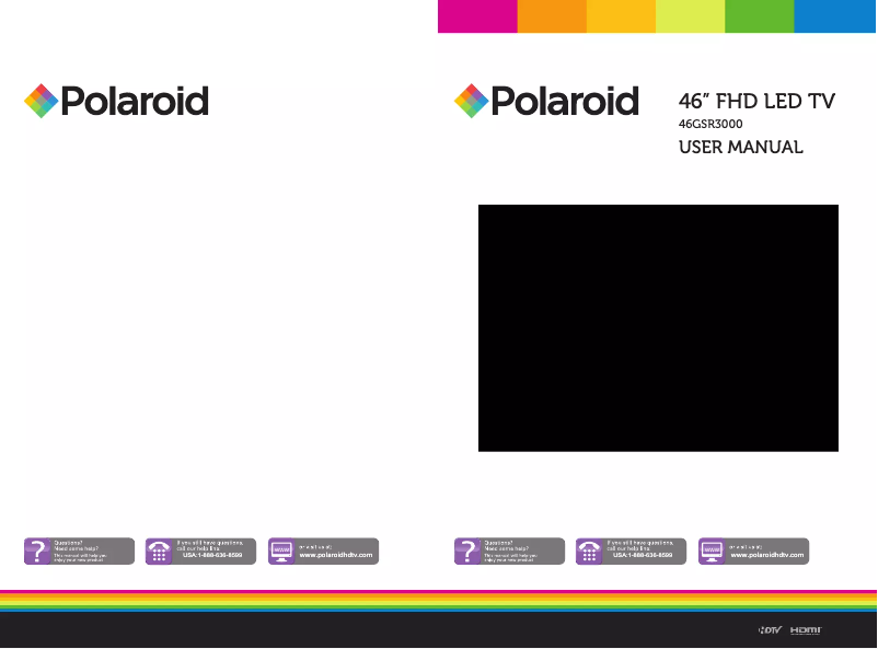 Image de la première page du manuel de l'appareil 46GSR3000