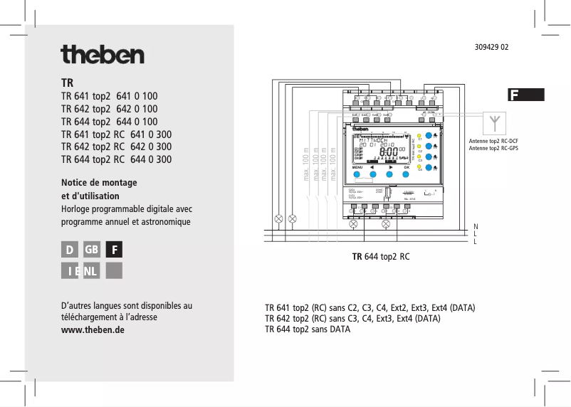 Imagen de la primera página del manual del dispositivo TR 641 top2