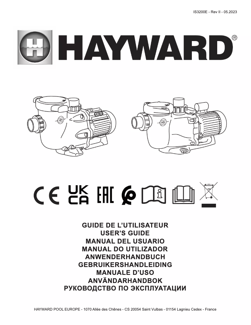 Página 1 del manual Manual de usuario Hayward TriStar