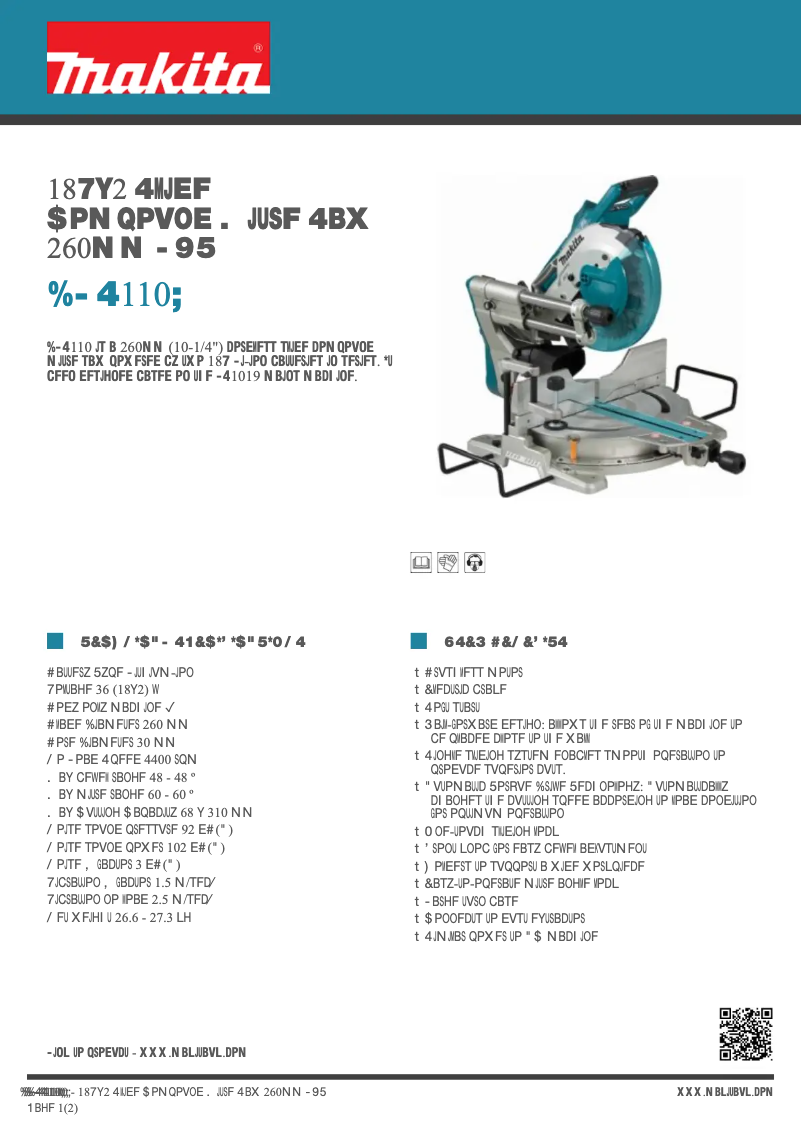 Image de la première page du manuel de l'appareil DLS110Z