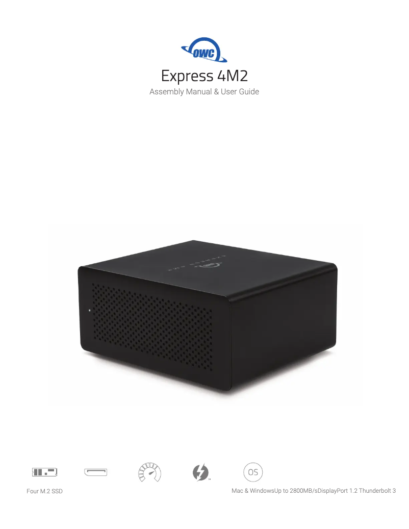 Page n°1 - Manuel utilisateur OWC Express 4M2
