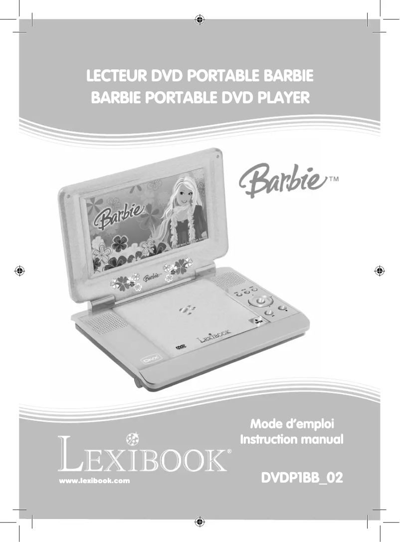Image de la première page du manuel de l'appareil DVDP1BB_02 Barbie