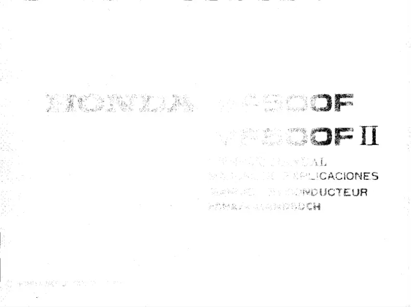 Image de la première page du manuel de l'appareil VF500F (1983)