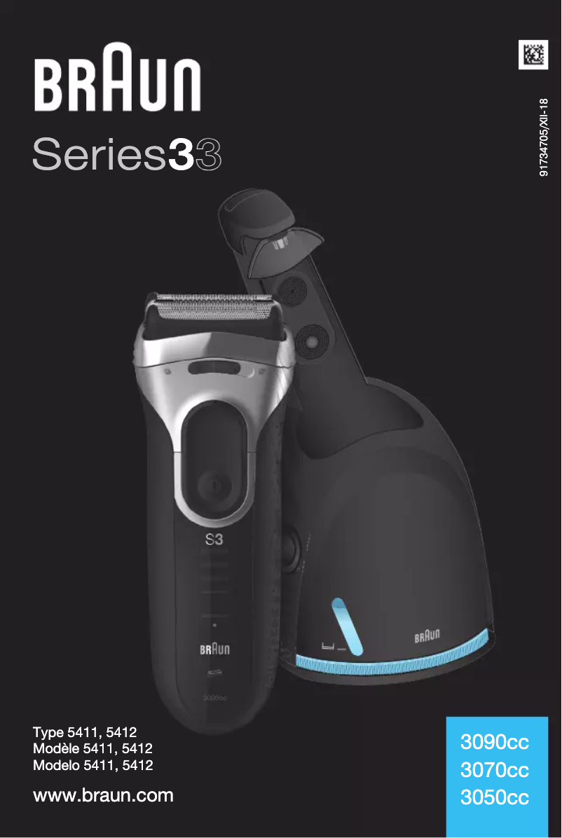 Página 1 del manual Manual de usuario Braun Series 3 3050cc