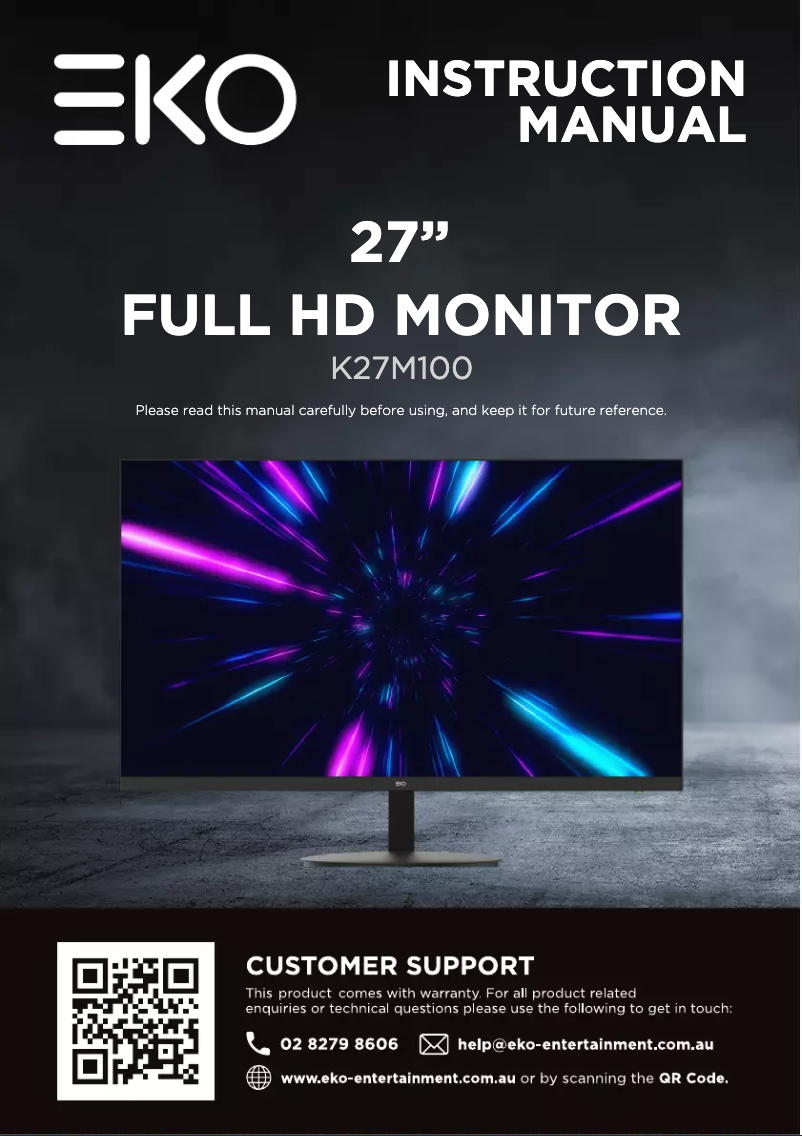 Page 1 de la notice Manuel utilisateur EKO K27M100