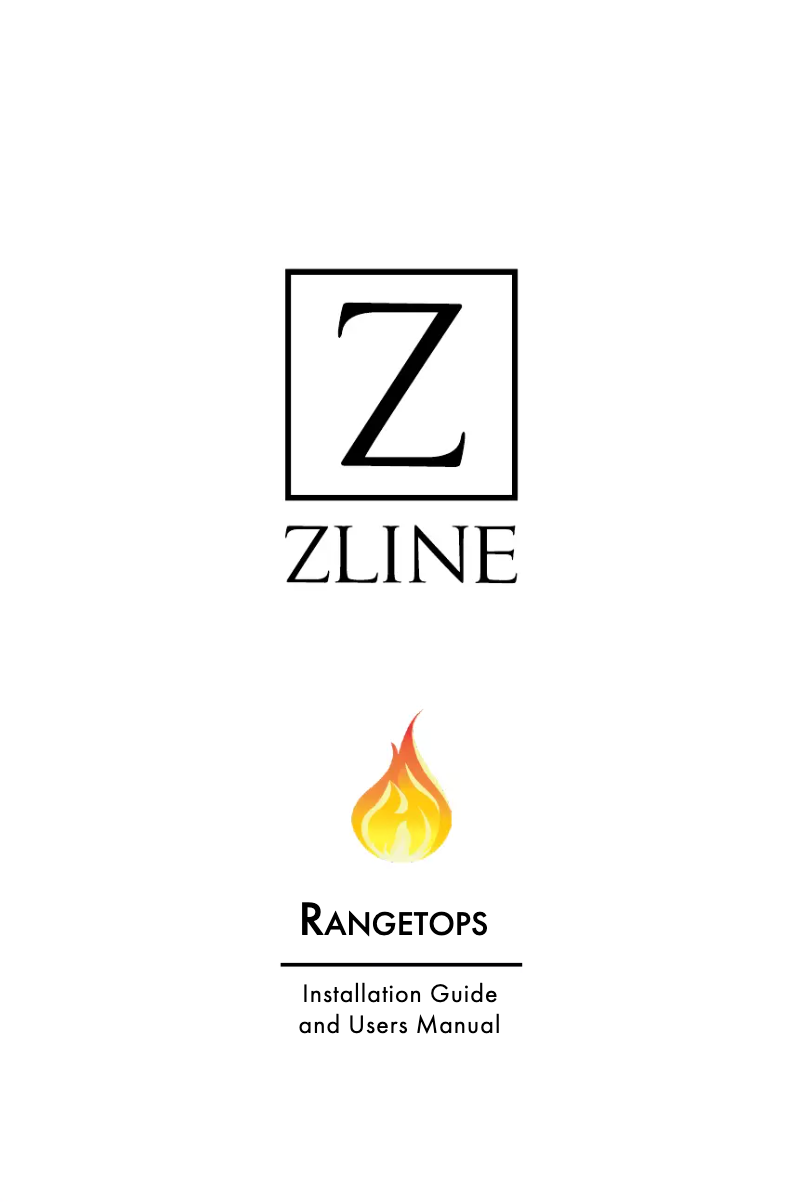 Page 1 de la notice Manuel utilisateur ZLine RTZ30G