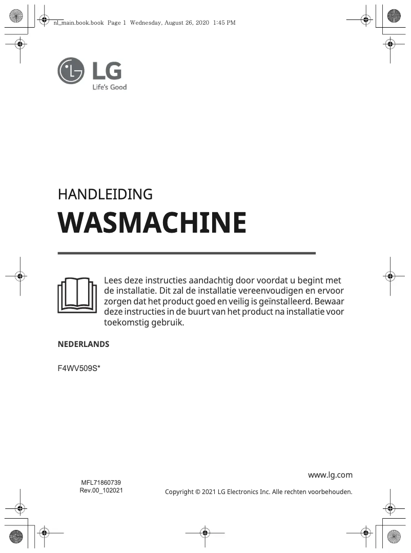 Page n°1 - Manuel utilisateur LG GC3V509S2
