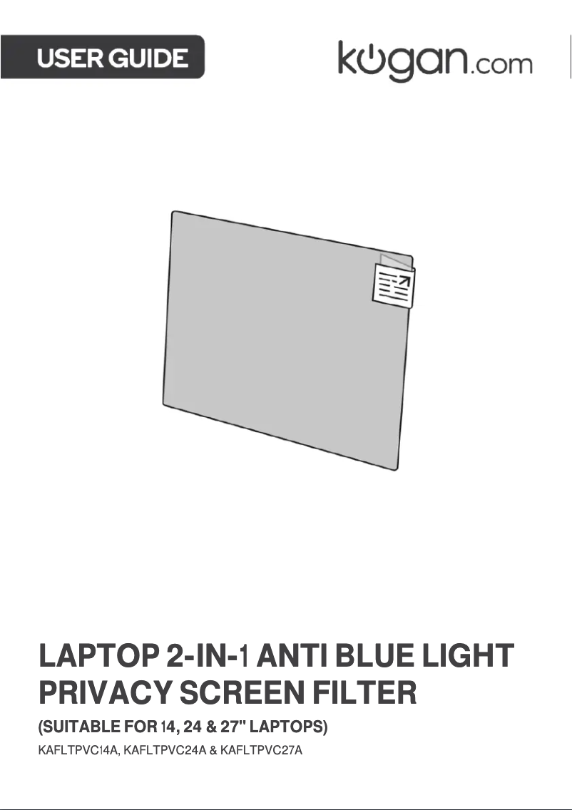 Page 1 de la notice Manuel utilisateur Kogan KAFLTPVC24A
