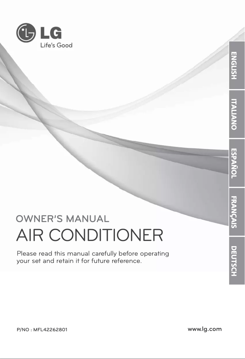 Page n°1 - Manuel utilisateur LG A09AWG