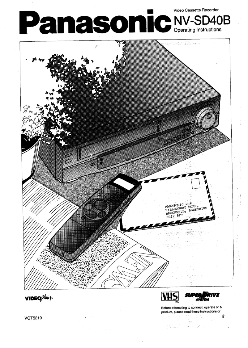 Page 1 de la notice Manuel utilisateur Panasonic NV-SD40