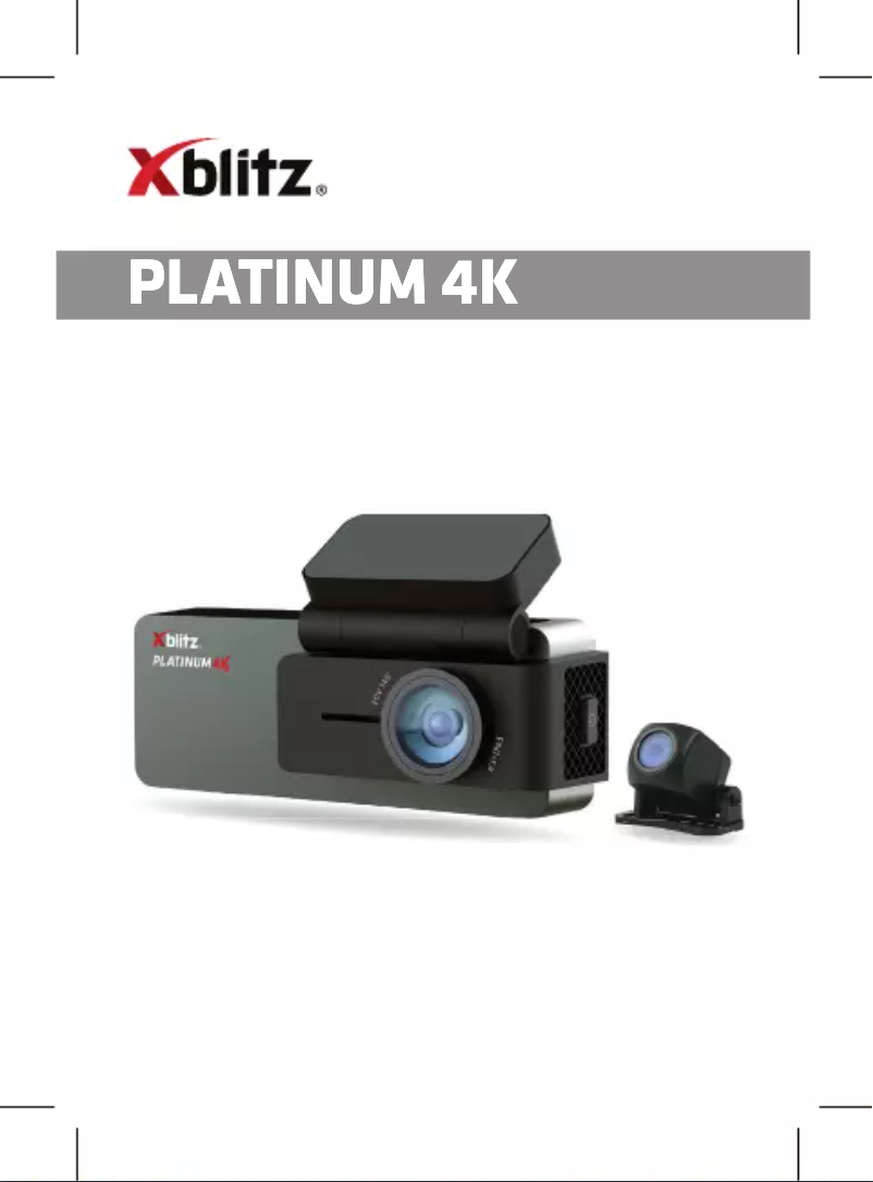Page 1 de la notice Manuel utilisateur Xblitz Platinum 4K