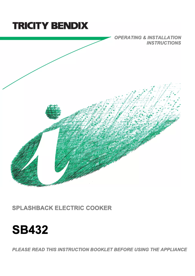 Image de la première page du manuel de l'appareil SB432W