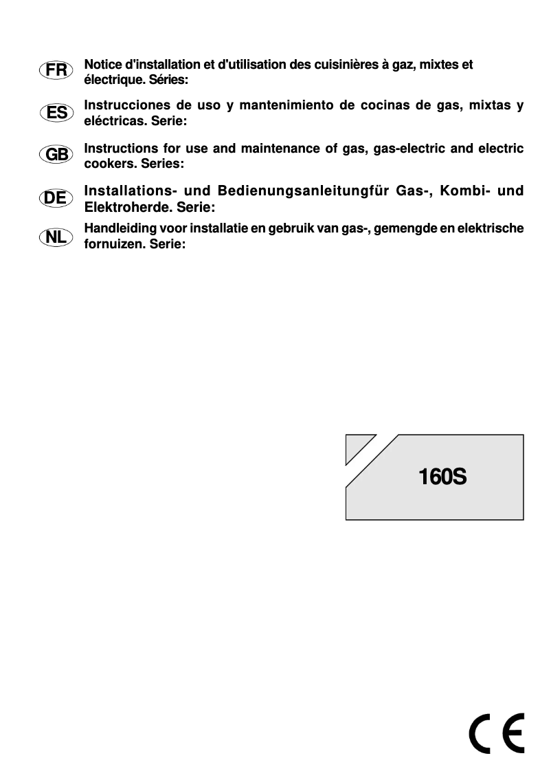Page 1 de la notice Manuel utilisateur Rosieres CFPG100INIL