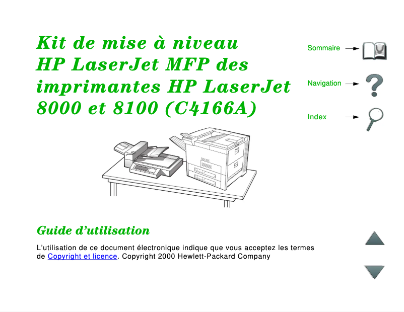Page 1 de la notice Manuel utilisateur HP LaserJet 8100