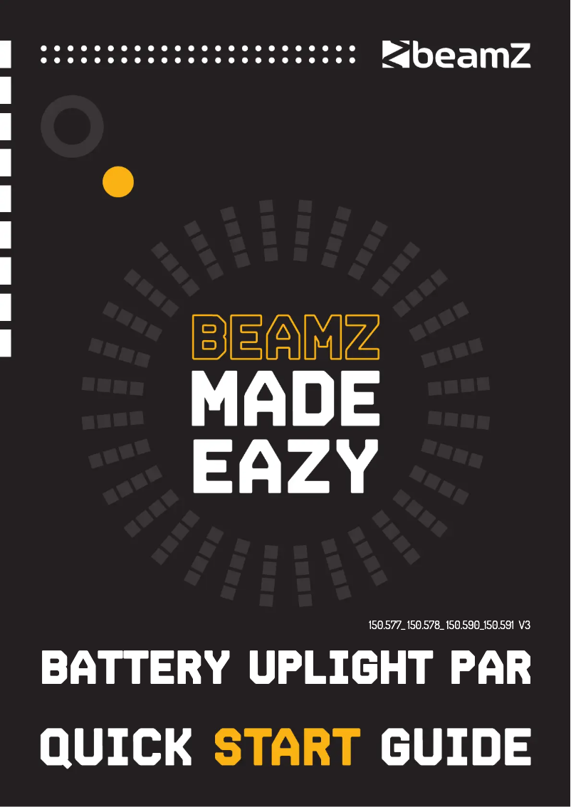 Page n°1 - Guide de démarrage rapide BeamZ BBP96SC