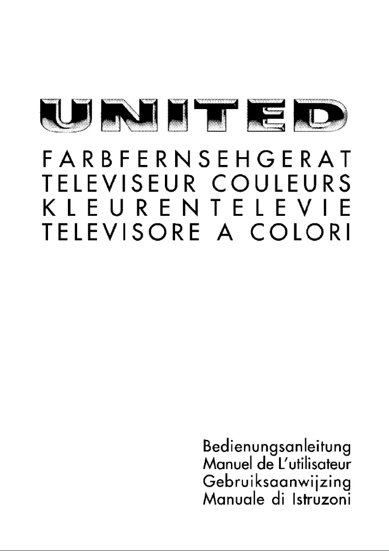 Page n°1 - Manuel utilisateur United LTV30W50