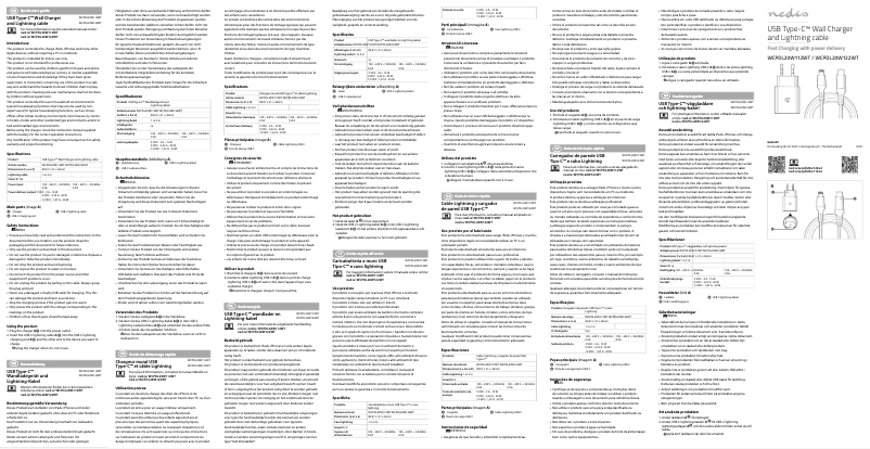 Page 1 de la notice Manuel utilisateur Nedis WCPDL20W122WT