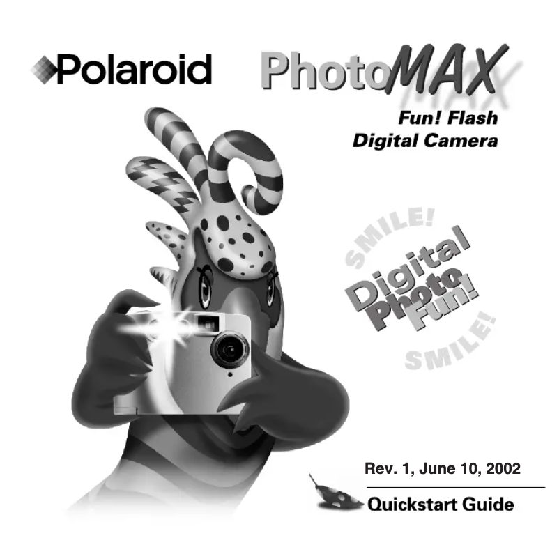Page 1 de la notice Manuel utilisateur Polaroid PhotoMax Fun
