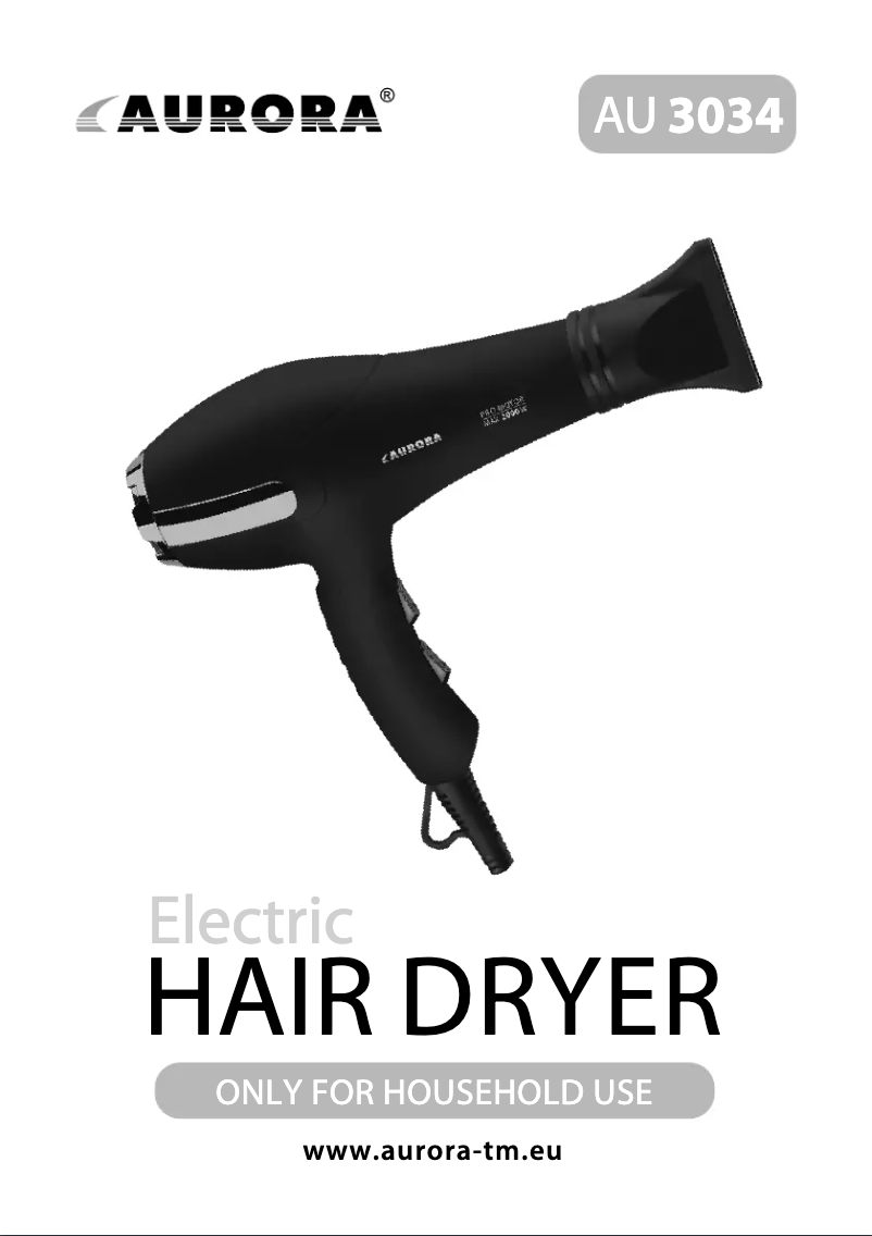 Image de la première page du manuel de l'appareil AU3034