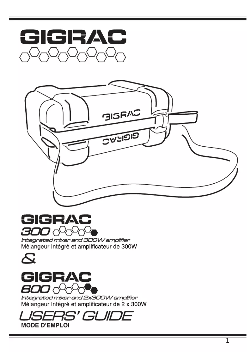 Page n°1 - Manuel utilisateur Soundcraft Gicrac 600