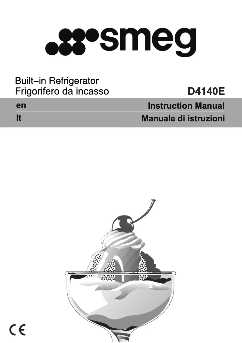 Page 1 de la notice Manuel utilisateur Smeg D4140E