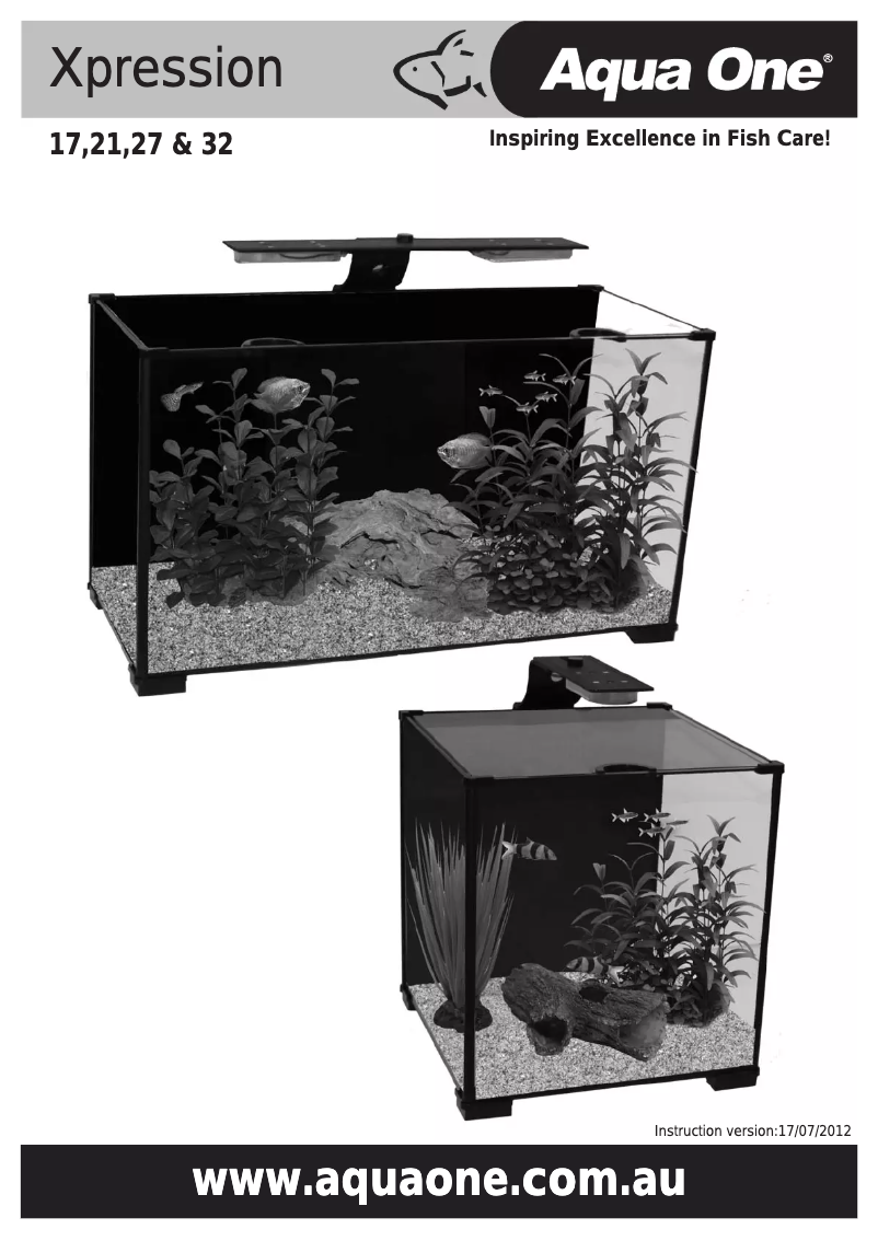 Page 1 de la notice Manuel utilisateur Aqua One Xpression 32