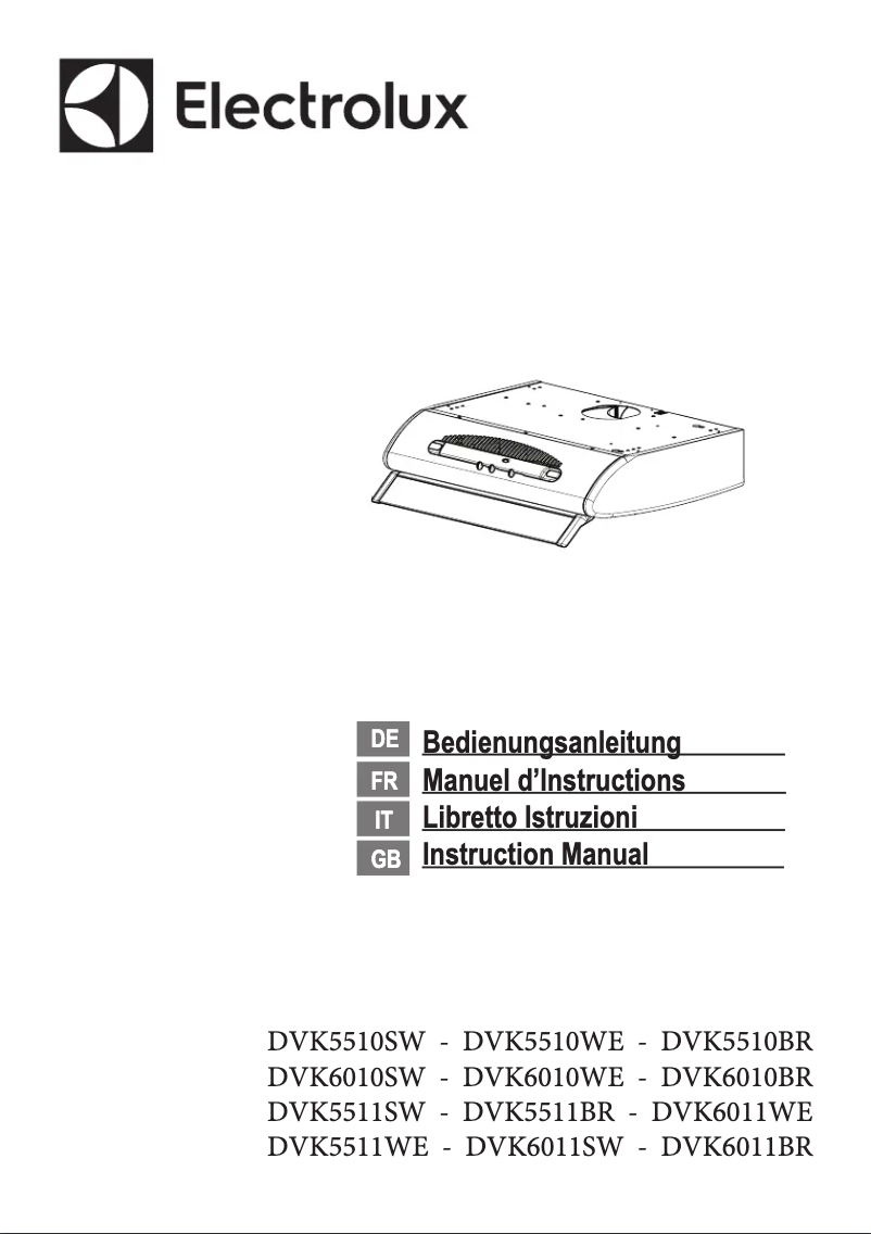 Page n°1 - Manuel utilisateur Electrolux DVK5511WE