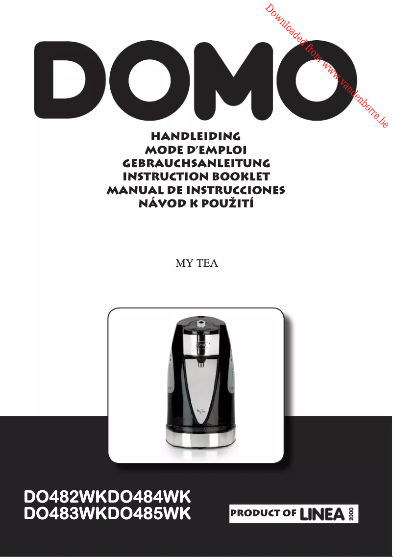 Image de la première page du manuel de l'appareil My Tea DO482WK