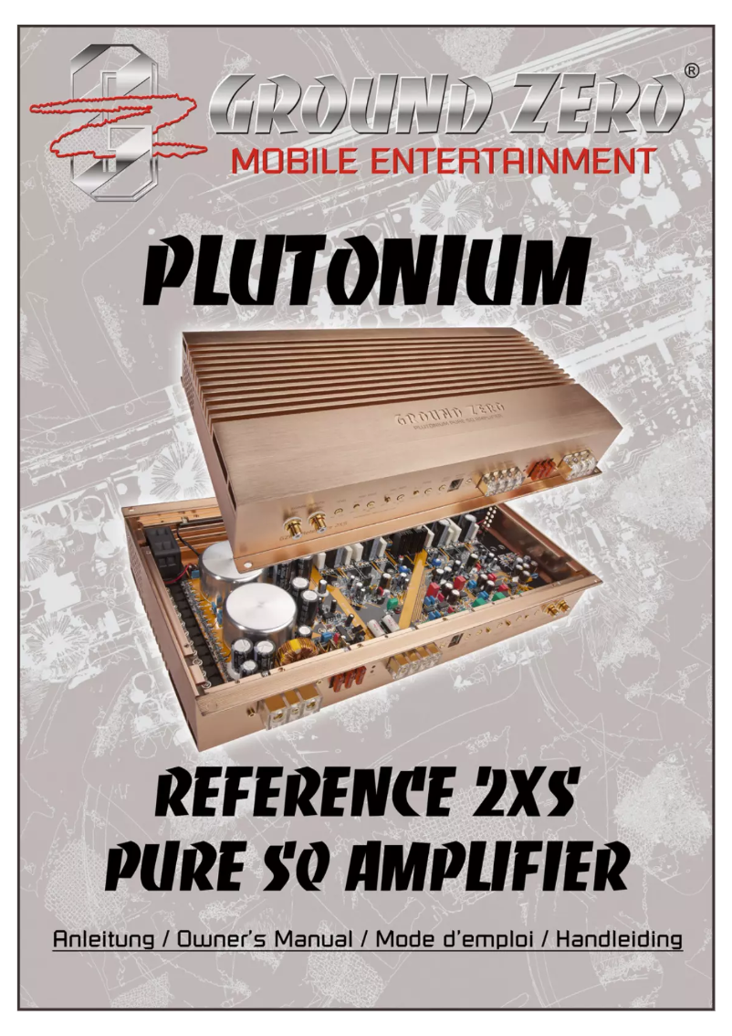 Page 1 de la notice Manuel utilisateur Ground Zero Plutonium Reference 2XS