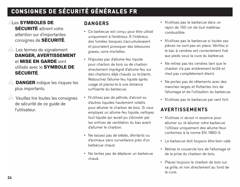 Page n°1 - Manuel utilisateur Weber Compact Kettle