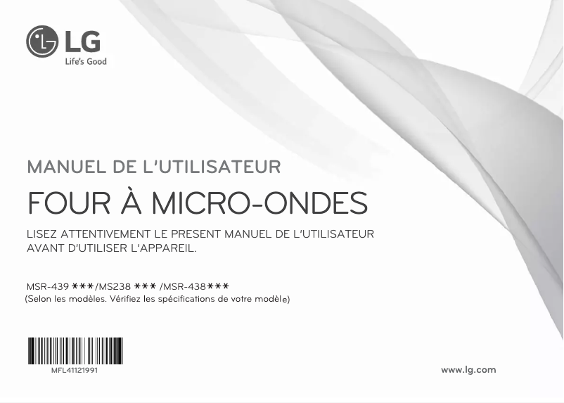 Page n°1 - Manuel utilisateur LG MS2382BB