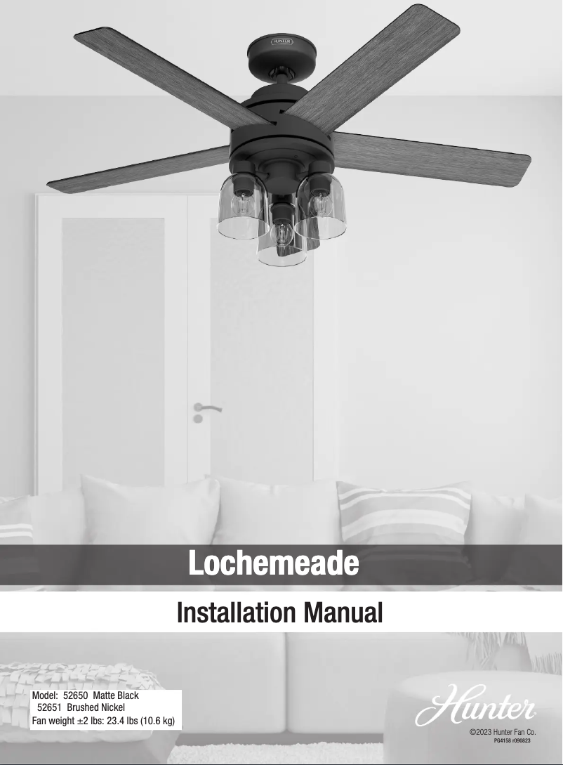 Page n°1 - Manuel utilisateur Hunter Lochemeade