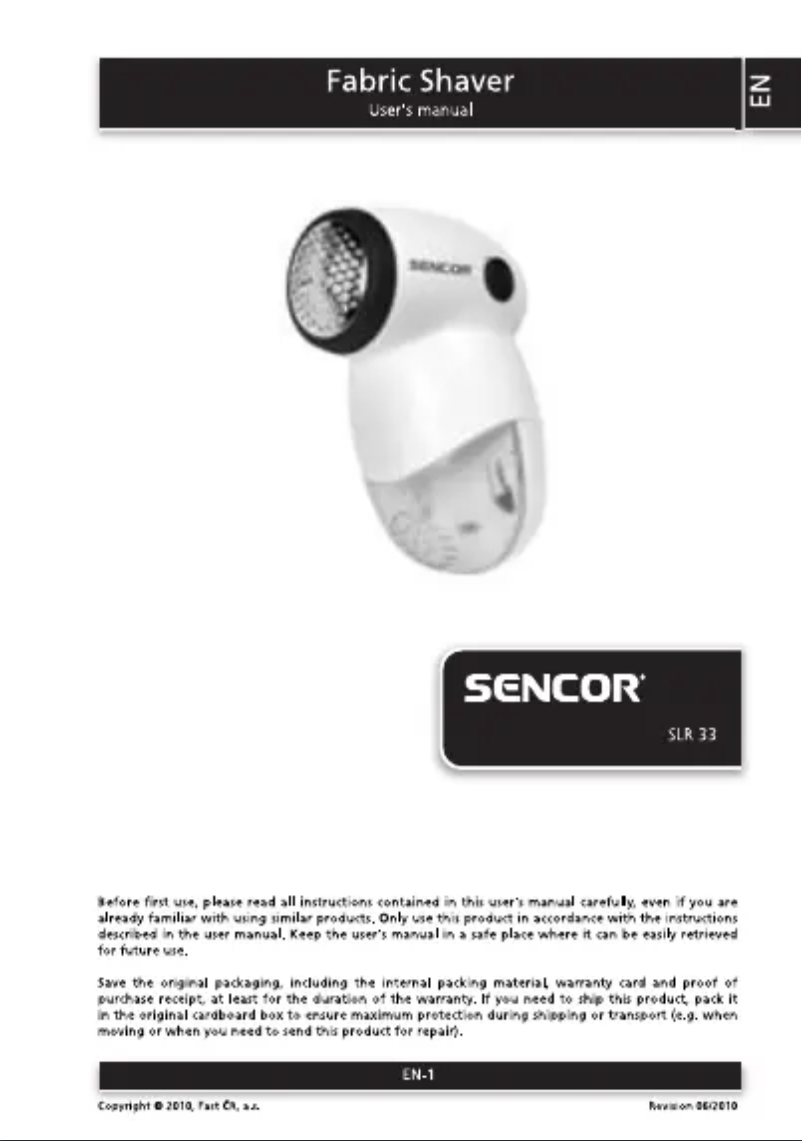 Image de la première page du manuel de l'appareil SLR 33