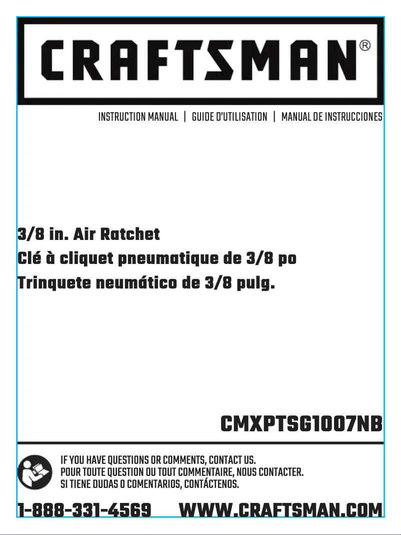 Page n°1 - Manuel utilisateur Craftsman CMXPTSG1007NB
