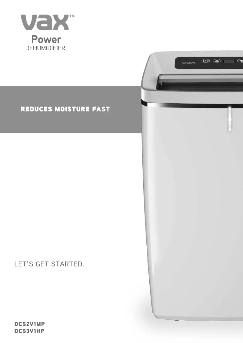 Página 1 del manual Manual de usuario Vax Power DCS2V1MP