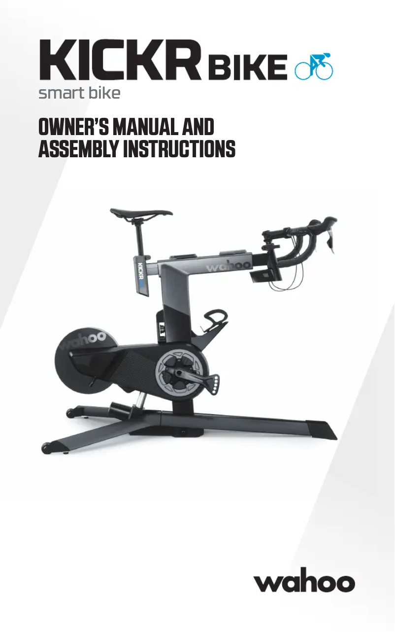 First page image of the manual for KICKR Bike