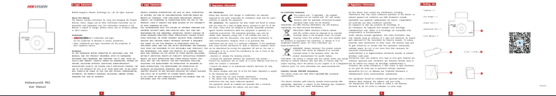 Page n°1 - Manuel utilisateur Hikvision AE-DC5313-C6PRO