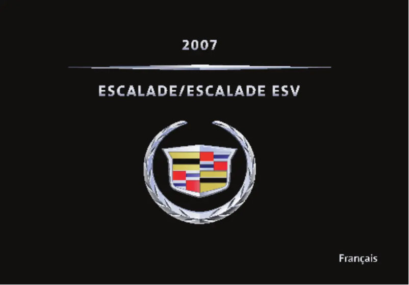 Página 1 del manual Manual de usuario Cadillac Escalade (2007)