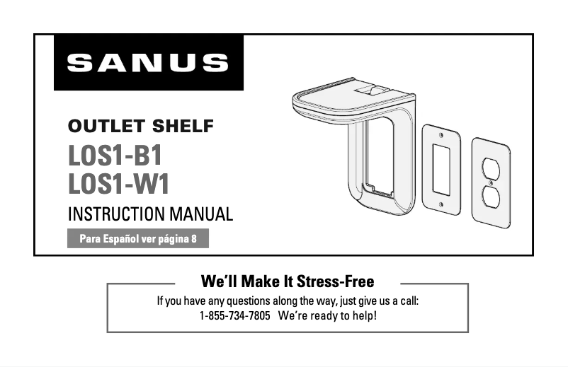 Page 1 de la notice Manuel utilisateur Sanus LOS1