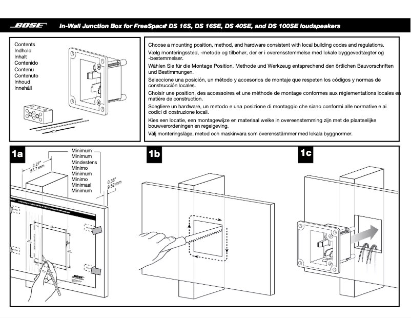Image de la première page du manuel de l'appareil In-Wall Junction Box