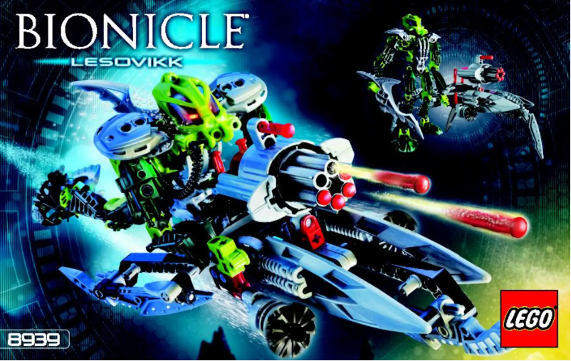 Page n°1 - Manuel utilisateur Lego Bionicle 8939
