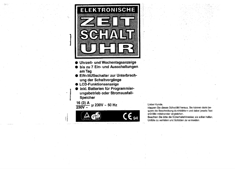 Page 1 de la notice Manuel utilisateur Quigg WK61