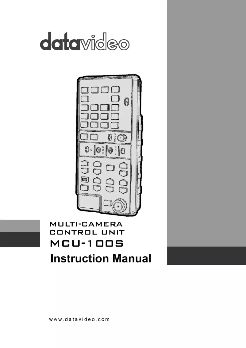 Page 1 de la notice Manuel utilisateur DataVideo MCU-100S