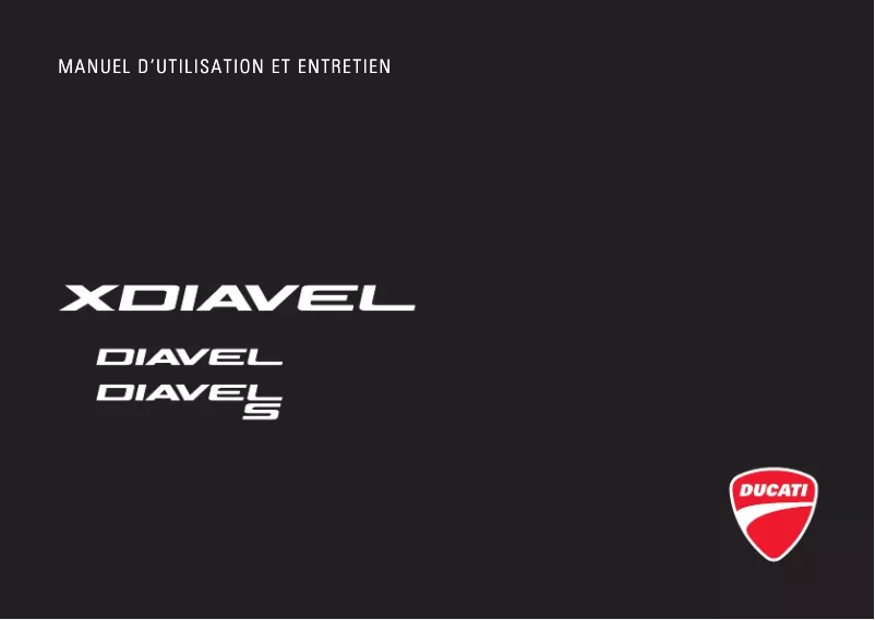 Page 1 de la notice Manuel utilisateur Ducati XDiavel (2018)