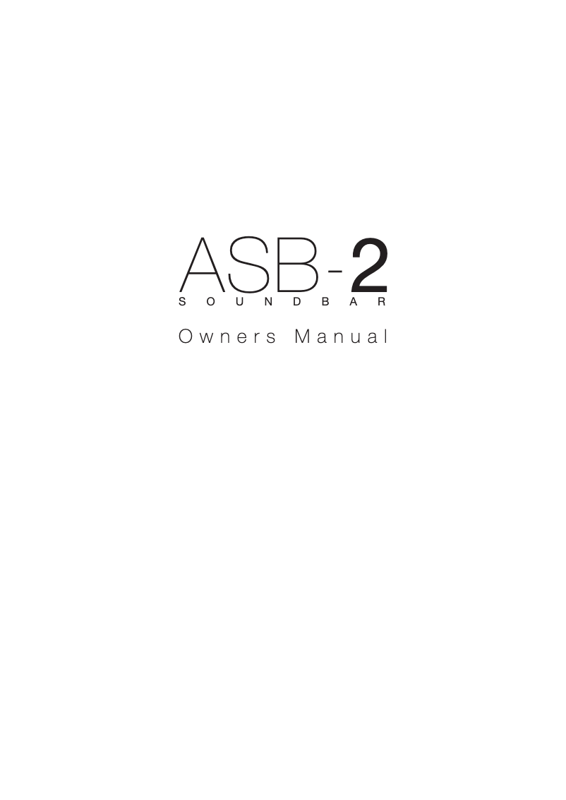 Image de la première page du manuel de l'appareil ASB-2