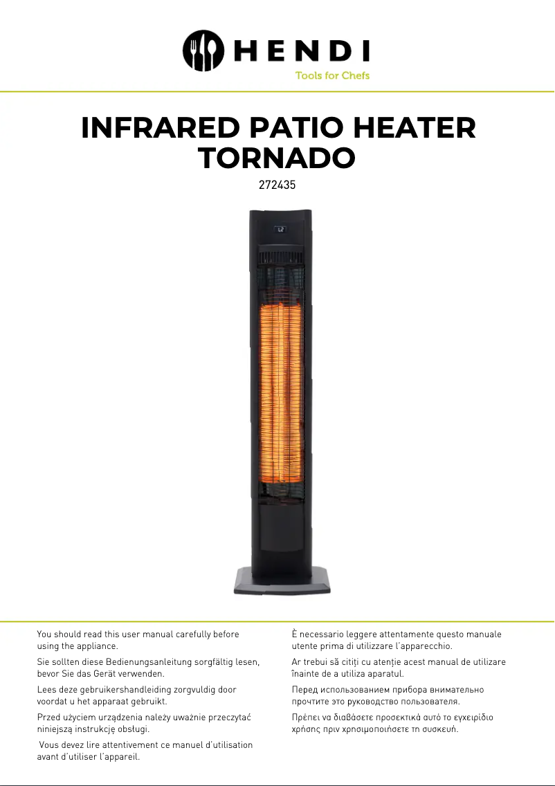 Page 1 de la notice Manuel utilisateur Hendi 272435